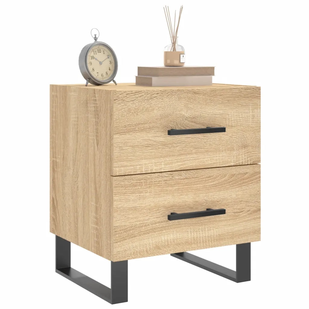 Comodino | Armadio da Notte | Mobiletto da notte Rovere Sonoma 40x35x47,5 cm in Legno Multistrato