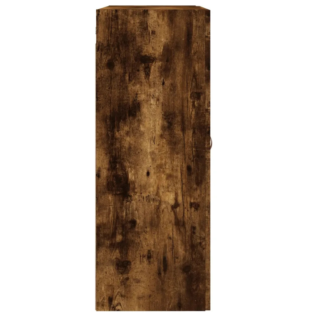 vidaXL Mobile a Parete Rovere Fumo 69,5x34x90 cm in Legno Multistrato