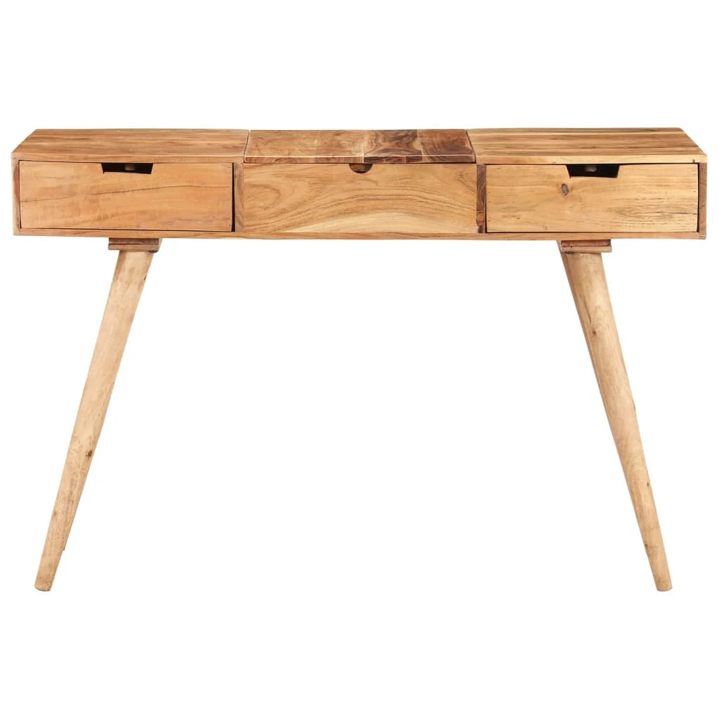 Toletta con specchio 112 x 45 x 76 cm legno massello di acacia 02_0006245