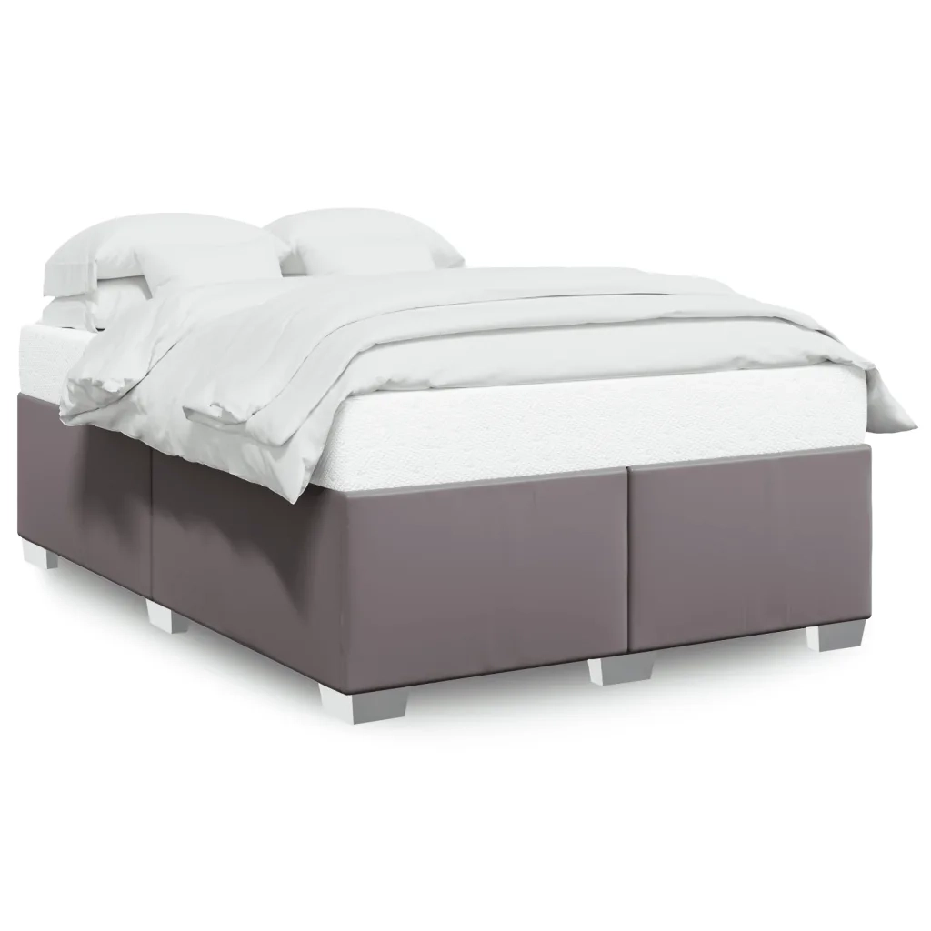 vidaXL Giroletto Grigio 140x190 cm in Similpelle