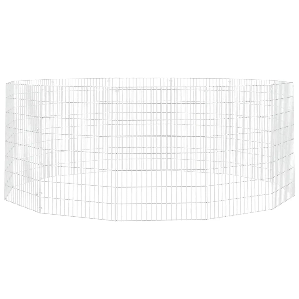 Conigliera con 12 Pannelli 54x80 cm Ferro Zincatocod mxl 121394