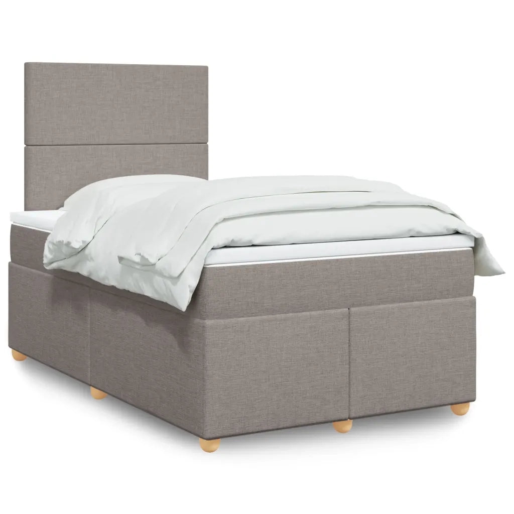 Giroletto a Molle con Materasso Tortora 120x200 cm in Tessuto 3293544