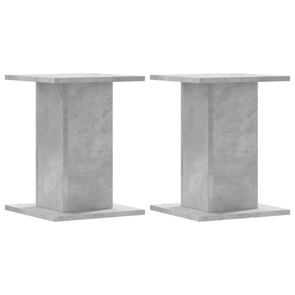 vidaXL Supporti per Piante 2 pz Grigio Cemento 30x30x50 cm Truciolato