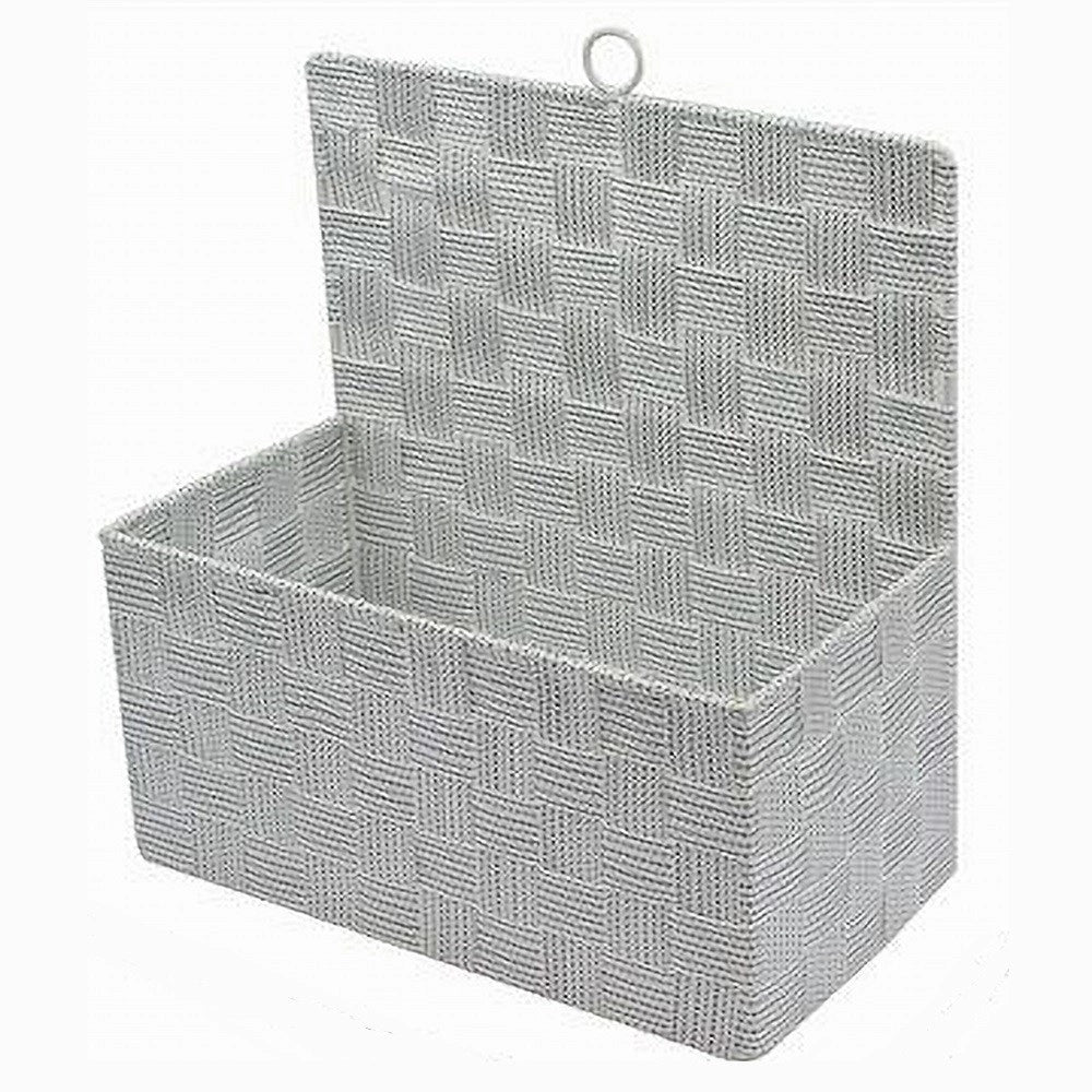 Trade Shop - Cestino Porta Oggetti Cesto Tessuto Grigio Chiaro Organizer Multiuso Casa 79090 -