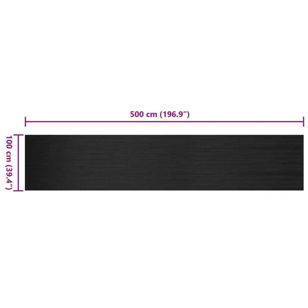 Tappeto per pavimento Nero 1 x 5 m Gomma 42046721