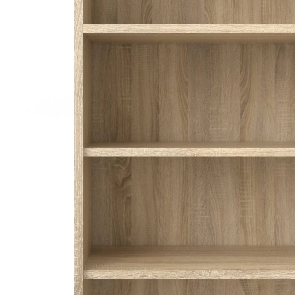 Libreria Armon, Scaffale da ufficio, Mobile portalibri, Biblioteca, 89x40 h222 cm, Quercia