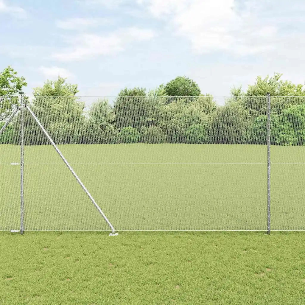 Palo della recinzione Argento 10 x 1,6 m (maglia da 13 mm)