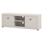 Sillaro, Mobile Porta tv 2 Ripiani, 147.5x41.5x53.5h cm Bianco Crema