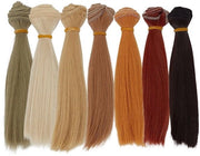 Set di Capelli per Pupazzi da 7 a 14 cm - Lunghezza Naturale - Piuma - Colore Oro/Nero/Giallo - Attività Manuale - Per la Creazione di Pupazzi - Capelli per Pupazzi
