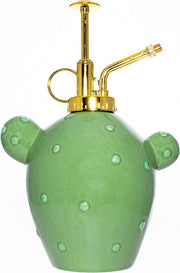 Spazzola idraulica per piante 500 ml con testa di spruzzo in ceramica e plastica - 20 cm x 135 cm - Verde cactus