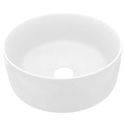 Lavabo rotondo di lusso diametro 40 cm 40x15 cm ceramica bianca opaca 02_0002751