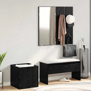 Set mobili da ingresso con specchio 5 pcs Legno multistrato 3332489