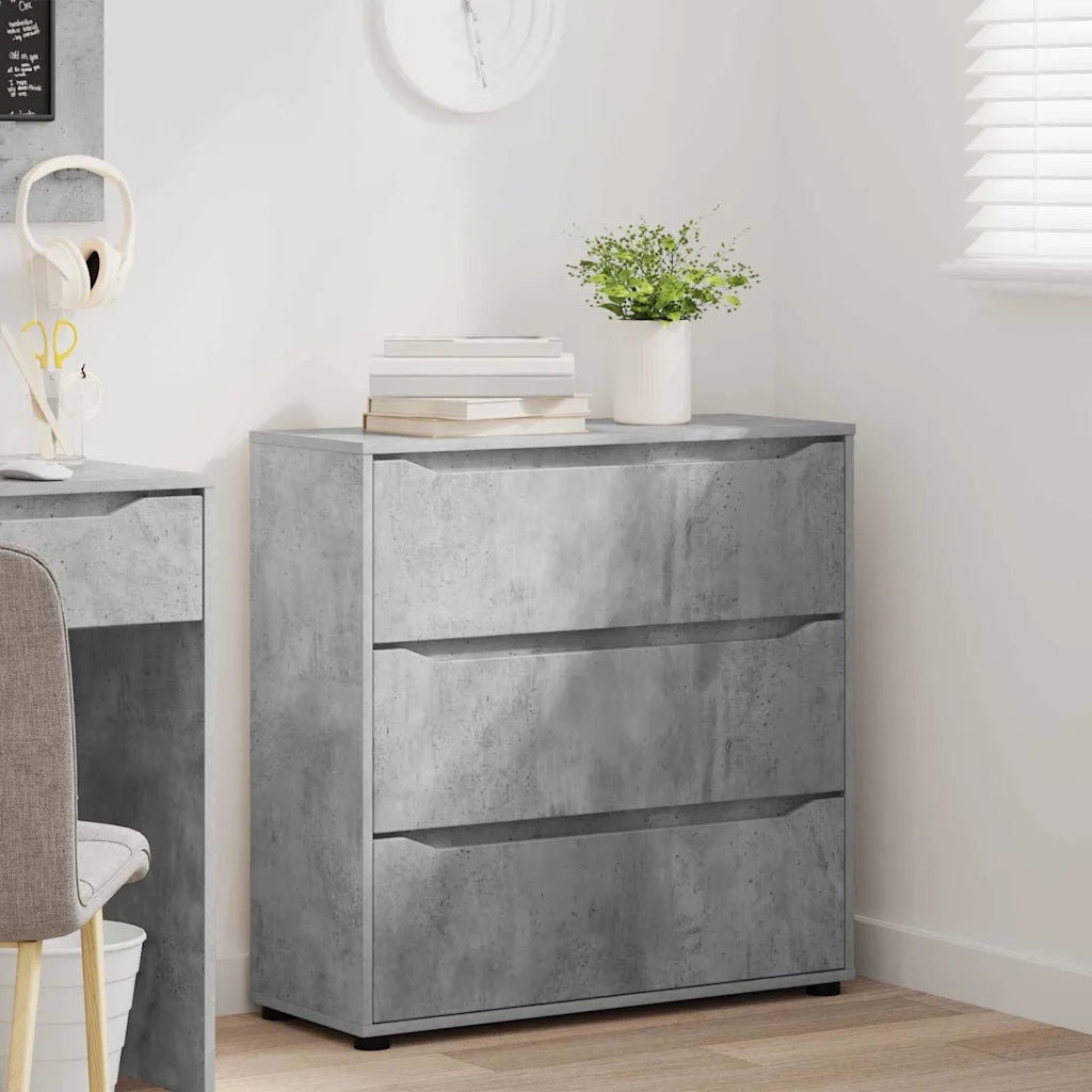 Armadio Grigio cemento 80 x 31 x 81 cm Legno multistrato