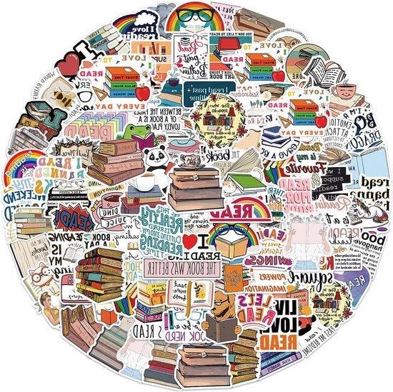 Sticker Vintage per Libri - Accessori per Giornalismo Acqua e Luce Resistente