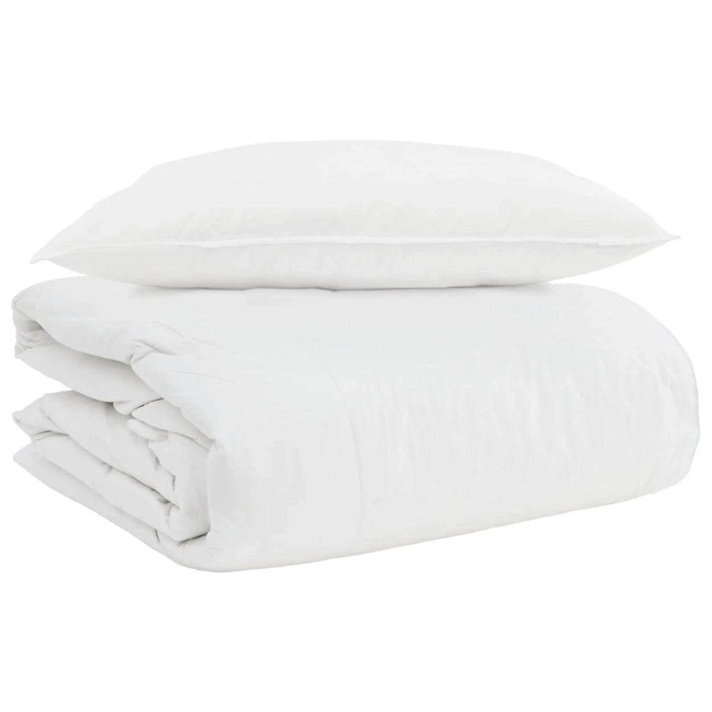 Duvet 2-in-1 con cuscino 2 pcs Bianco Piuma d'anatra 3376327