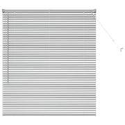 Tendaggi a Veneziana | Tenda a lamelle Argento 130 x 115 cm Alluminio