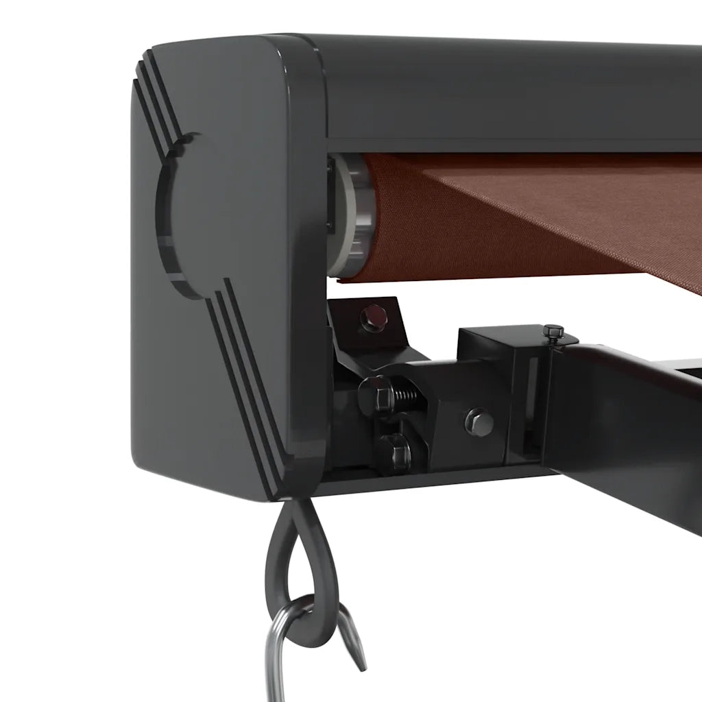 Tenda Sole Retrattile Manuale 350x250 cm Marrone 3215724