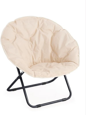 Poltrona da giardino con struttura in acciaio Moon colore Beige