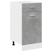 Pensile da cucina | Armadio Inferiore Cassetto ¡°Lyon¡± Grigio Cemento 40x46x81,5