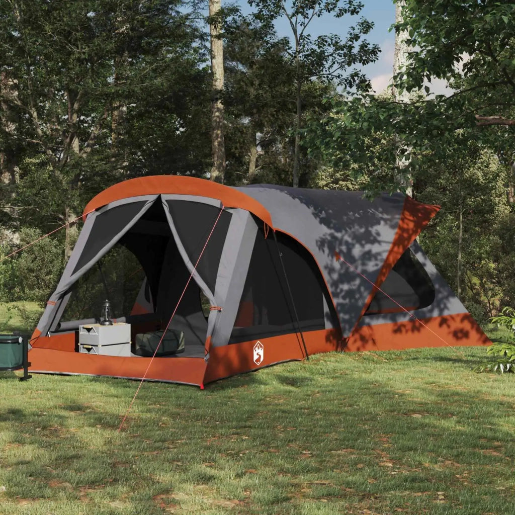 Tenda Familiare Grigio e arancione 550 x 555 x 208 cm 42017468