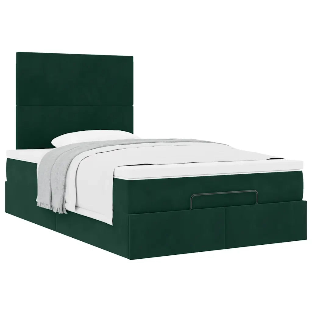Struttura Letto Pouf con Materassi 120x190 cm Velluto 3313388