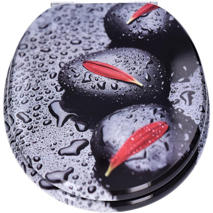 Sedile wc con abbassamento automatico e motivo soft-close, coper