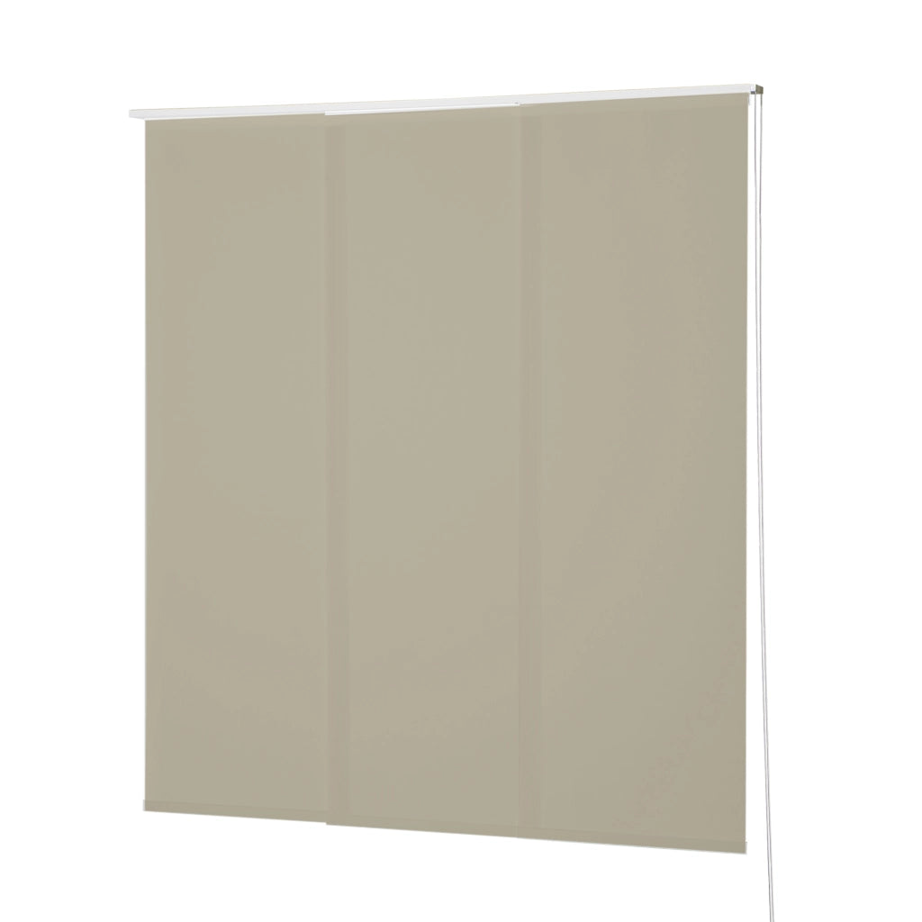 VIEWTEX Kit di pannelli giapponese (binario e pannelli) Screen - Grado di apertura 10% - Linen Sabbia 144 cm - Made in Europe - 5 anni di garanzia