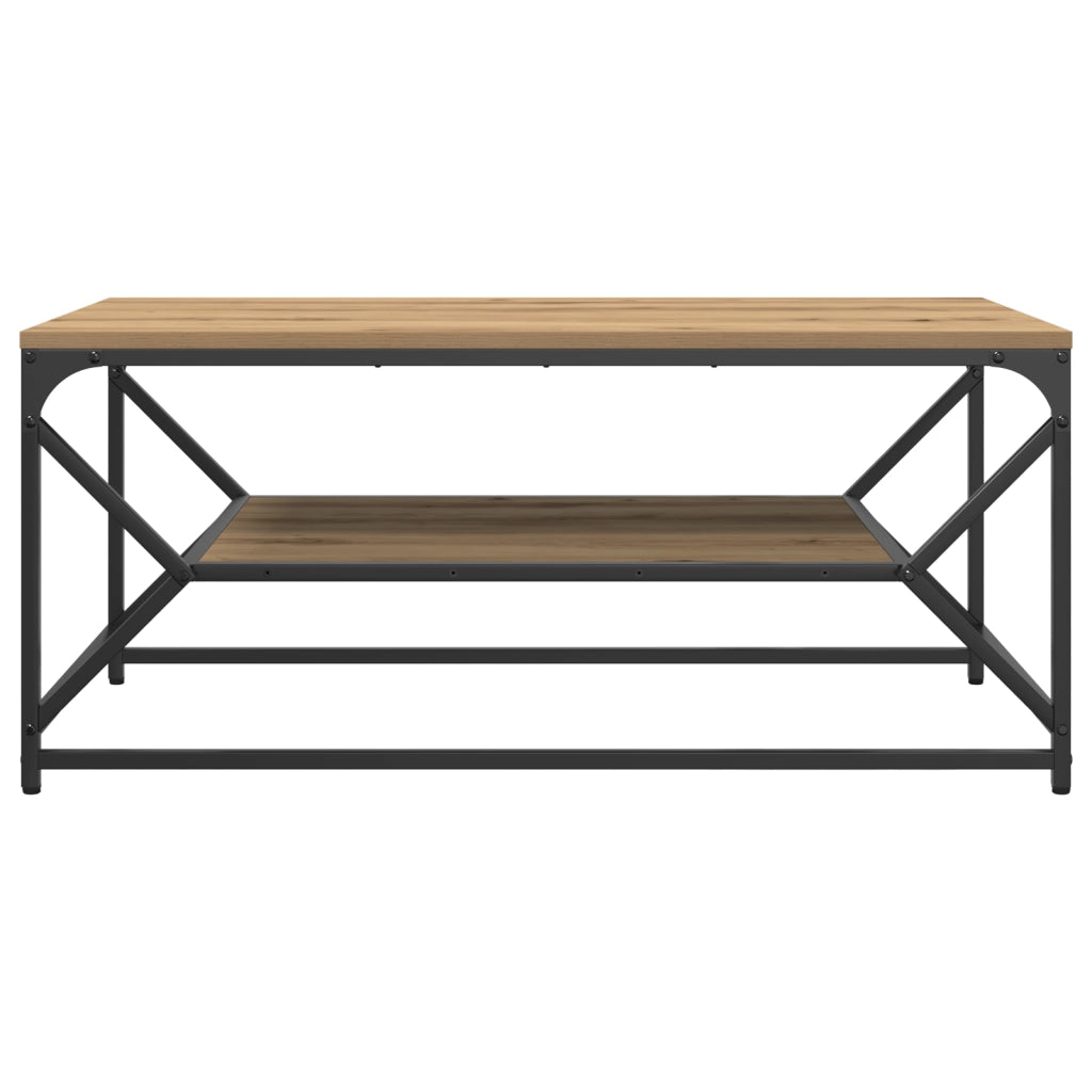 Tavolino da caffÃ¨  con piano in Rovere Artigianale 90x50x40 cm in Legno Ingenerizzato