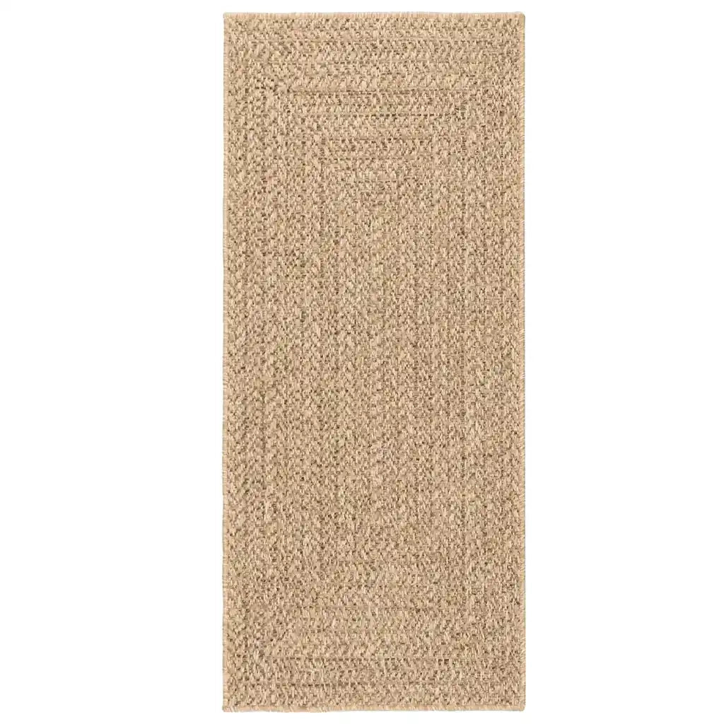 Tappeto ZIZUR 80x200 cm Aspetto Iuta per Interni ed Esterni