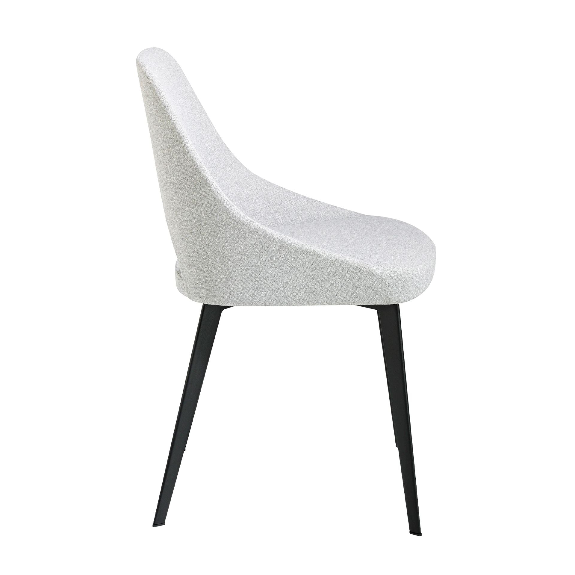 Sedia in tessuto grigio