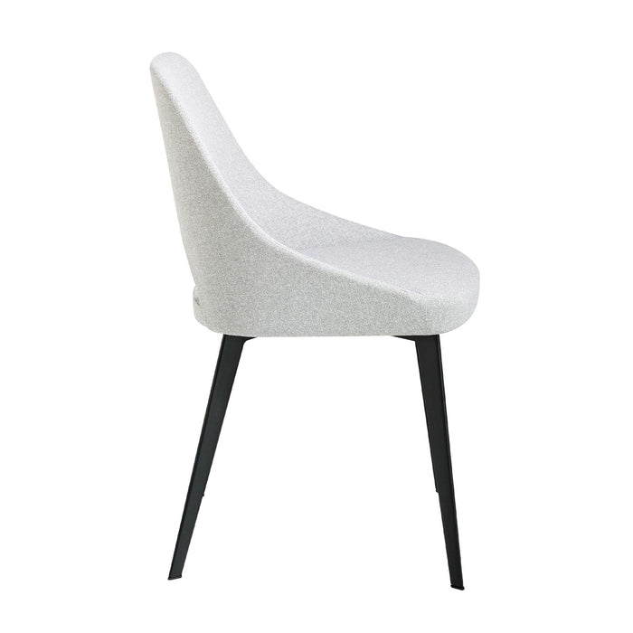 Sedia in tessuto grigio