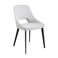 Sedia in tessuto grigio