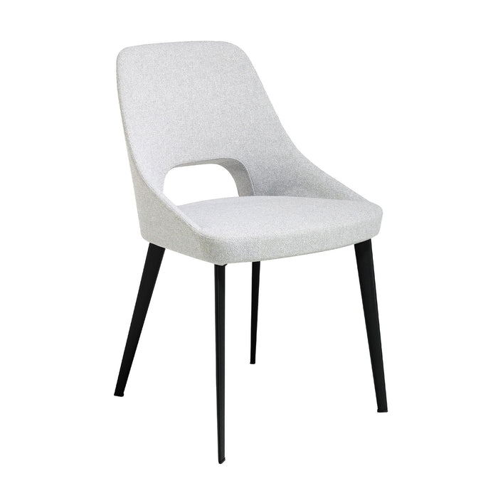 Sedia in tessuto grigio