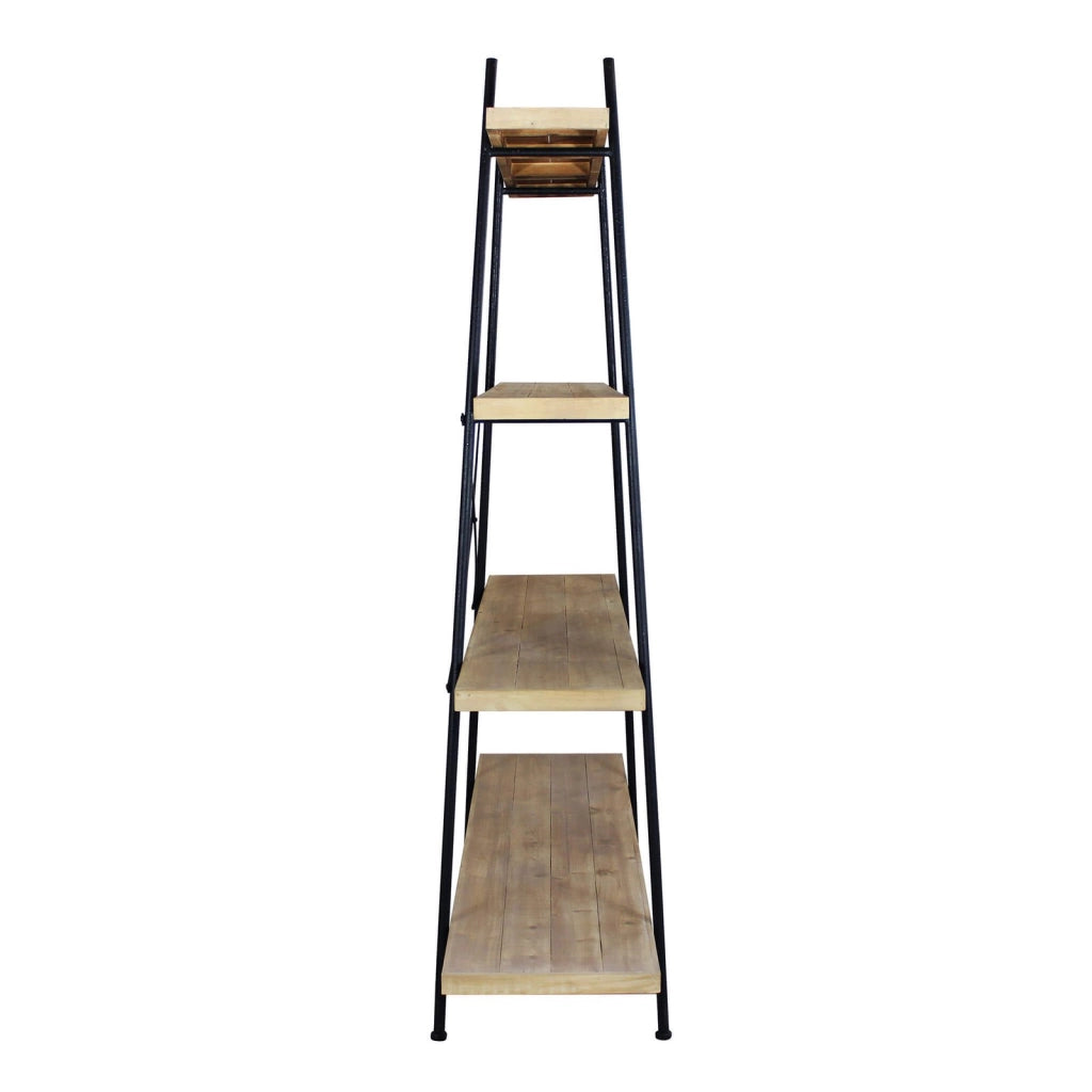 Libreria Industrial in Metallo Legno cm 145x44x176 - UNDY