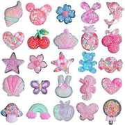 Accessori per scarpe 25 pezzi - Decorazioni per scarpe - Gioielli per scarpe - Articoli in gomma - Sostenibili - Adatti per bambini - Decorazioni per scarpe