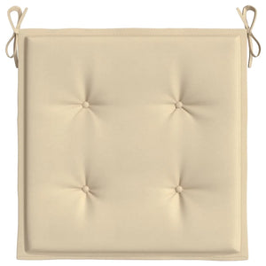 Cuscini per Sedia 6 pz Beige 40x40x4 cm in Tessuto Oxford 314009