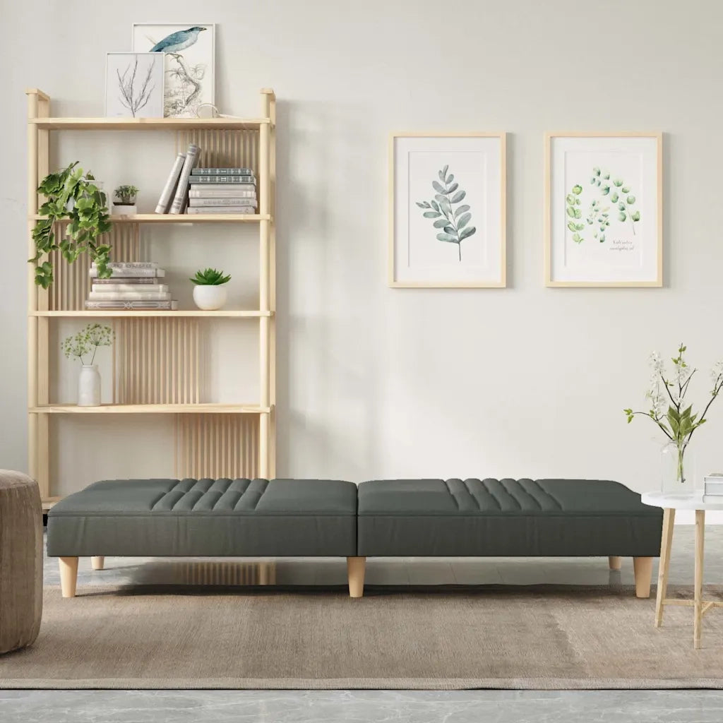 Divano letto | Sof¨¤ letto | Letto singolo Grigio Scuro in Tessuto