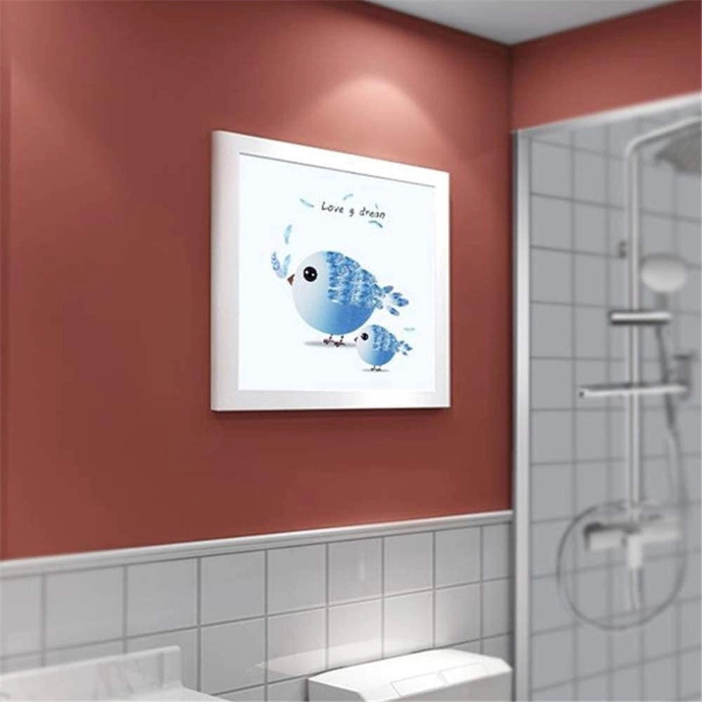 Trade Shop - Armadietto Da Bagno Nascosto Pieghevole Impermeabile Portaoggetti Salvaspazio -