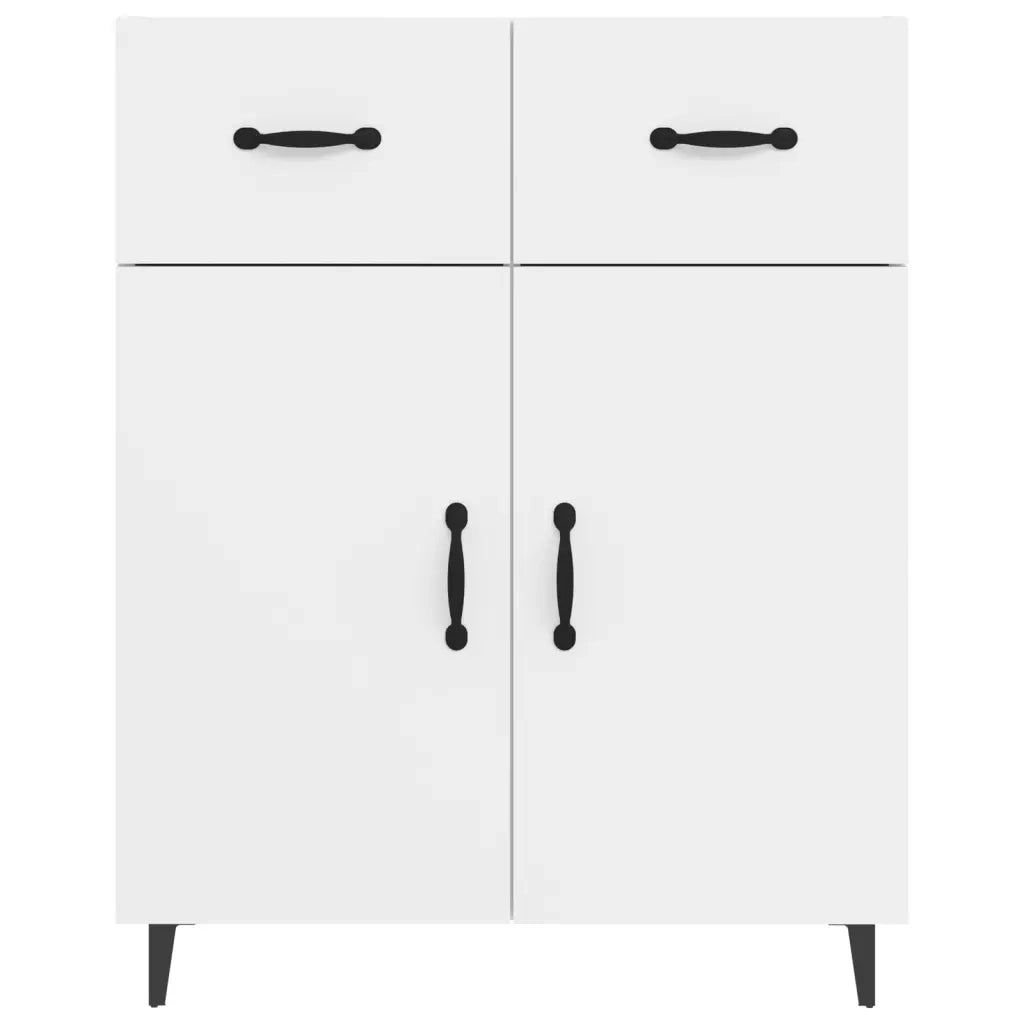 Credenza | Madia | Buffet da pranzo | Armadio da pranzo Bianca 69,5x34x90 cm in Legno Multistrato