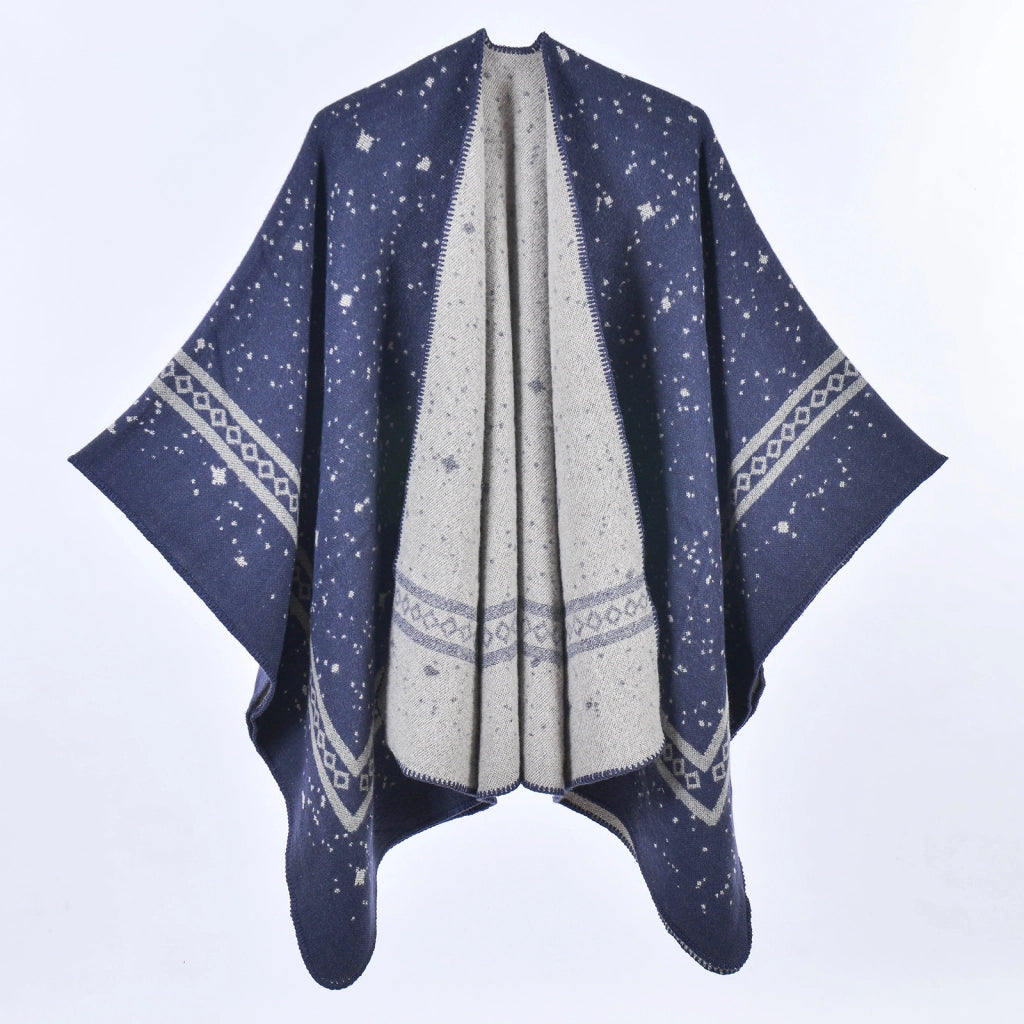 Sciarpa a doppio taglio, semplice ed elegante, sciarpa calda, mantella, coperta per l'aria condizionata in ufficio