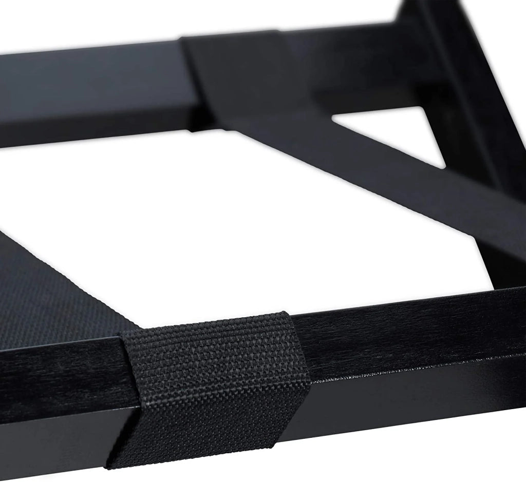 Portapacchi pieghevole in legno per valigie nero 13_0002162
