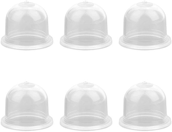 Accessorio di cambio carburatore - Pompaggio carburante - Translucido - Accessorio per carburatori - 6 pezzi - Adatto per Blower e Trimmer