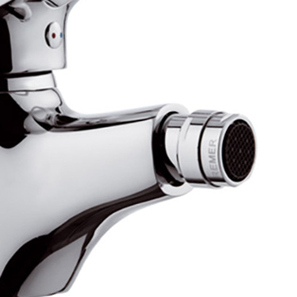 Rubinetto per bidet con aeratore direzionabile e leva classica - serie kiss