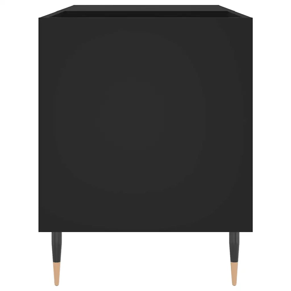 Mobile Porta Dischi Nero 85x38x48 cm in Legno Multistrato CFW9320458