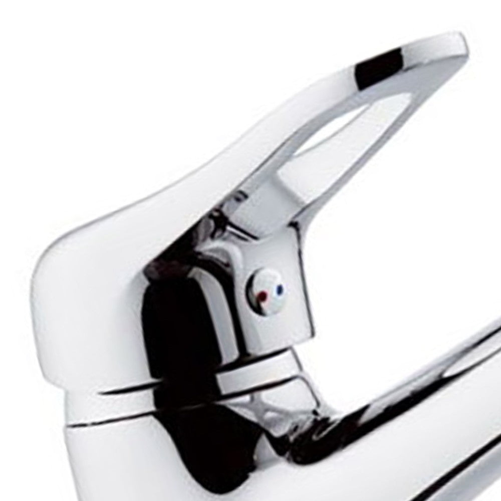 Rubinetto lavabo con bocca lunga e leva classica serie kiss