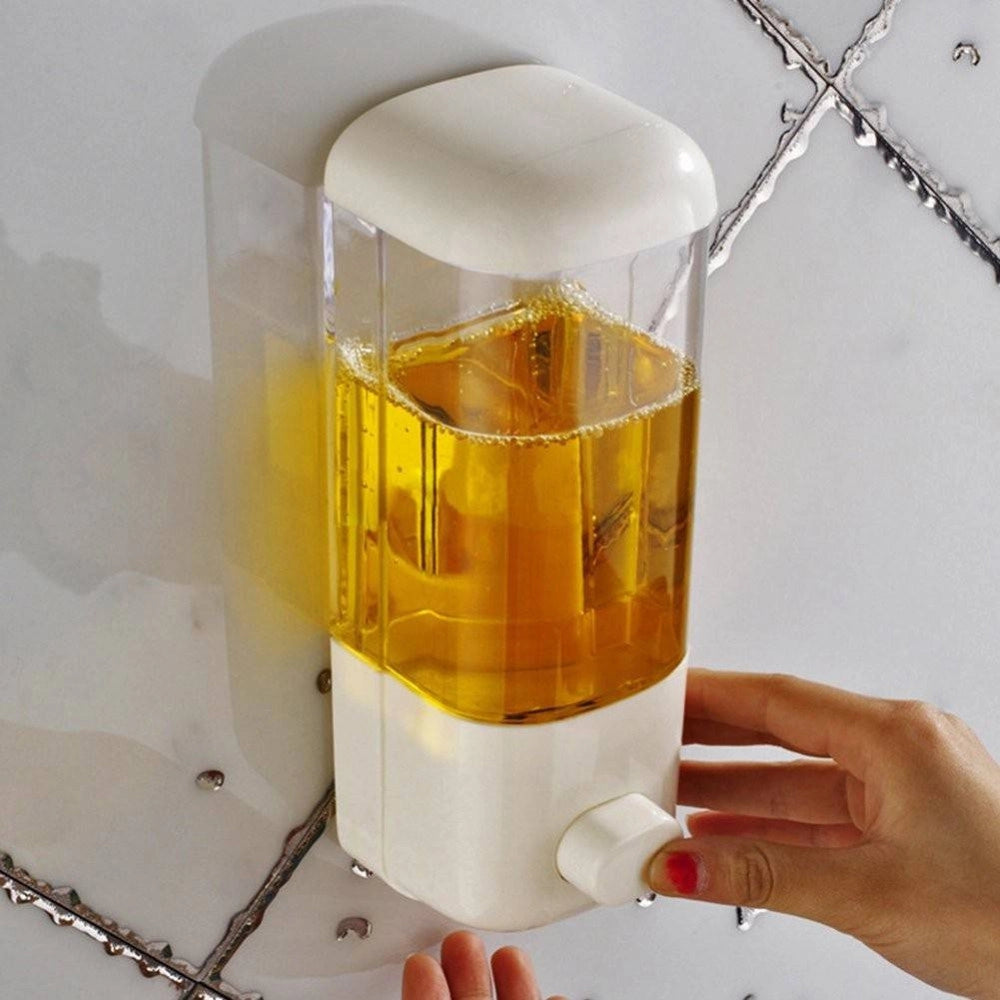 Trade Shop - Dispenser Per Gel Igienizzante Mani A Muro Con Ricarica Inclusa Da 1000ml 1 Lt -