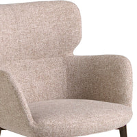 Sedia in tessuto marrone marmorizzato