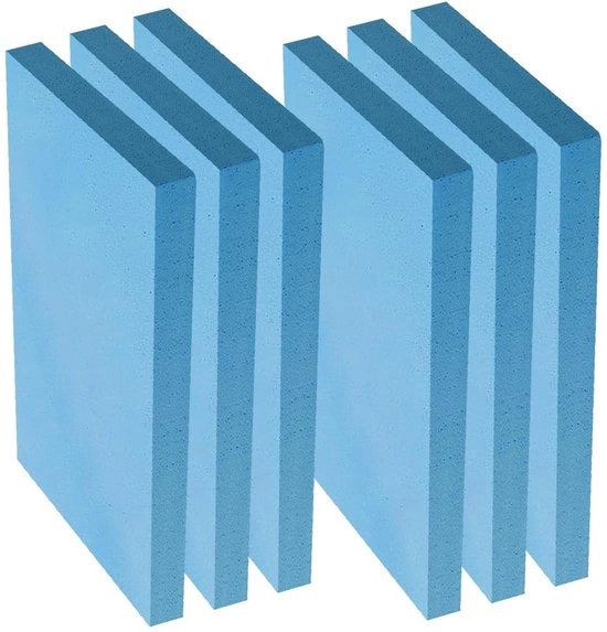 Piastrelle di schiuma dura 6 pezzi - Piastrella da modellare - Fai da te - Modellismo paesaggistico - Modello schiuma dura - Dimensioni 30 x 20 mm - Piastrella schiuma dura
