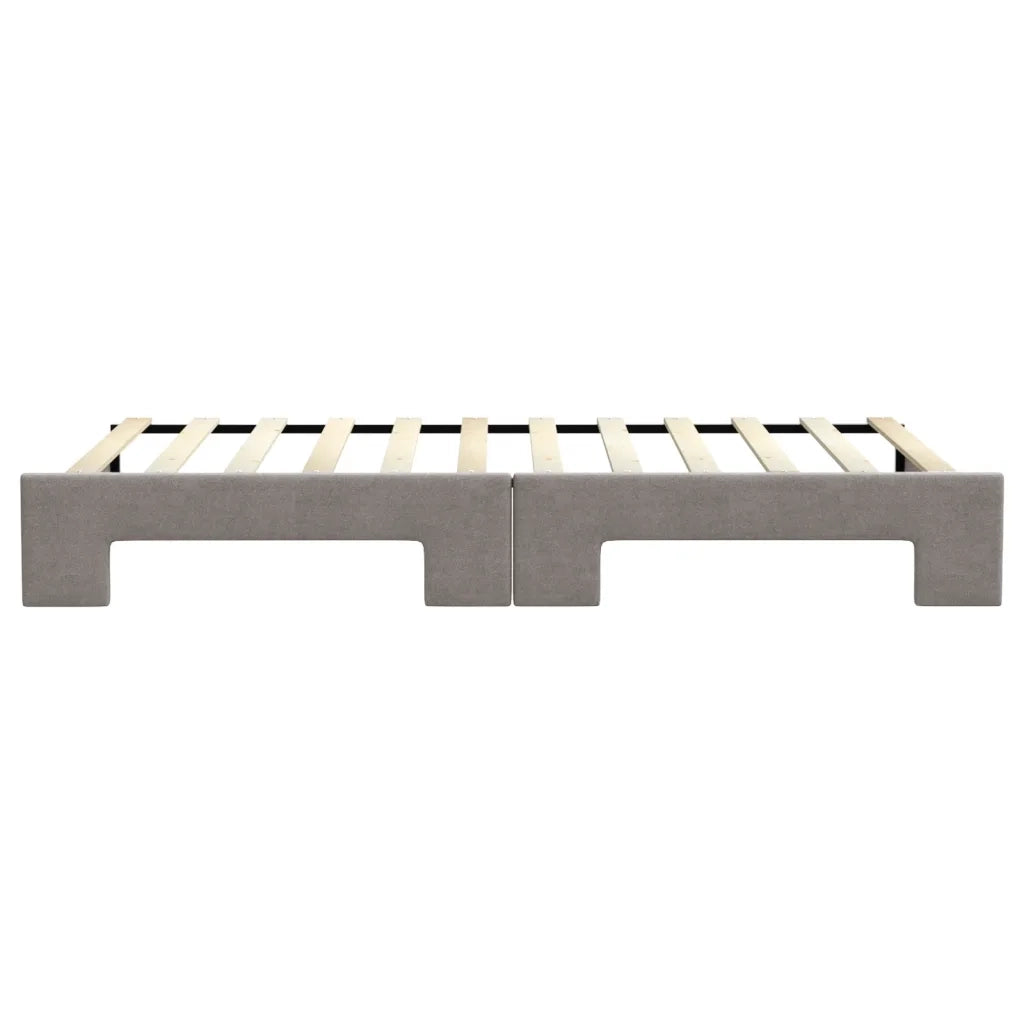 Divano Letto con Letto Estraibile-Sofa Letto-Daybed Tortora 100x200 cm in Tessuto 865173