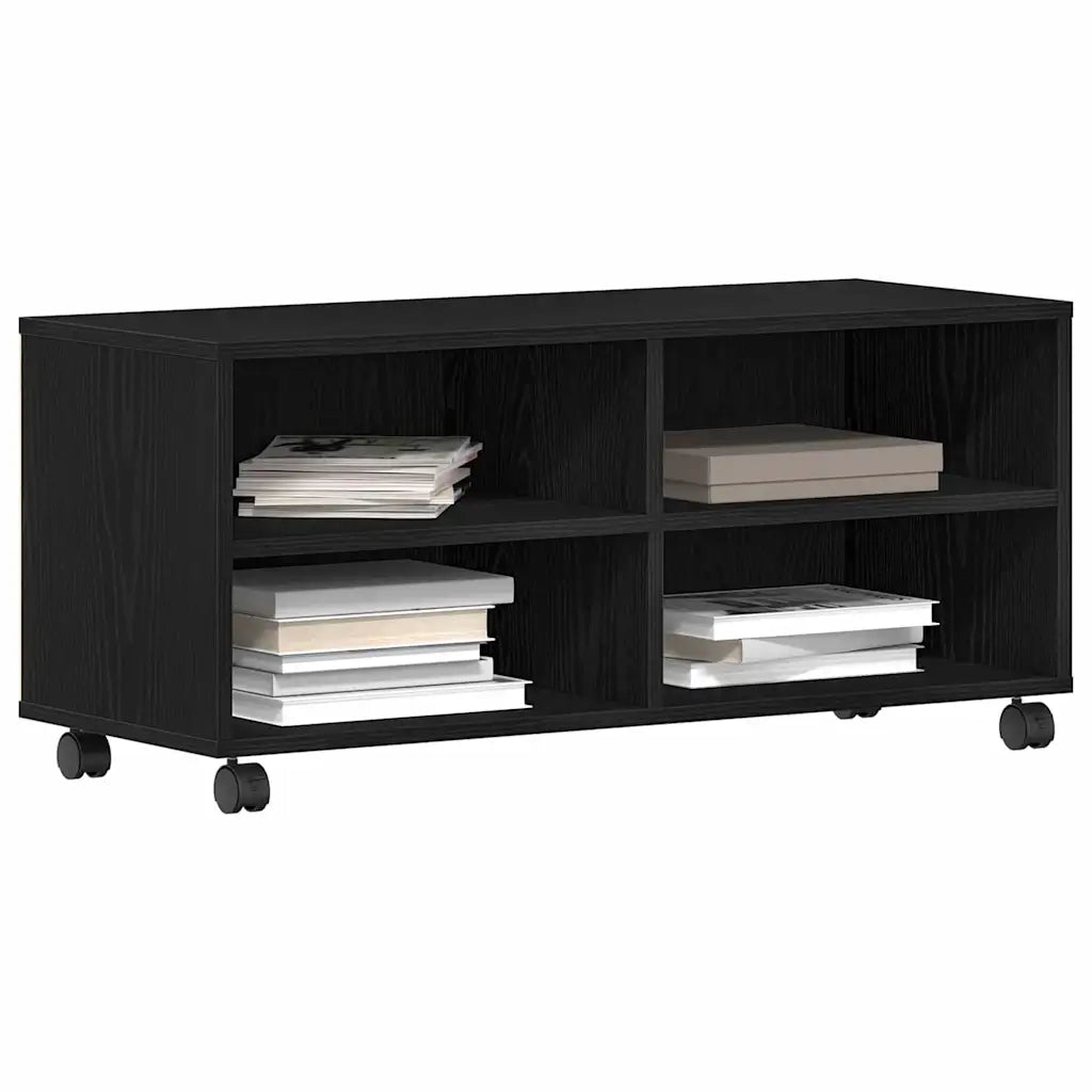Mobile TV-Credenza per TV-Console TV Nero 90 x 35 x 40.5 cm Legno multistrato